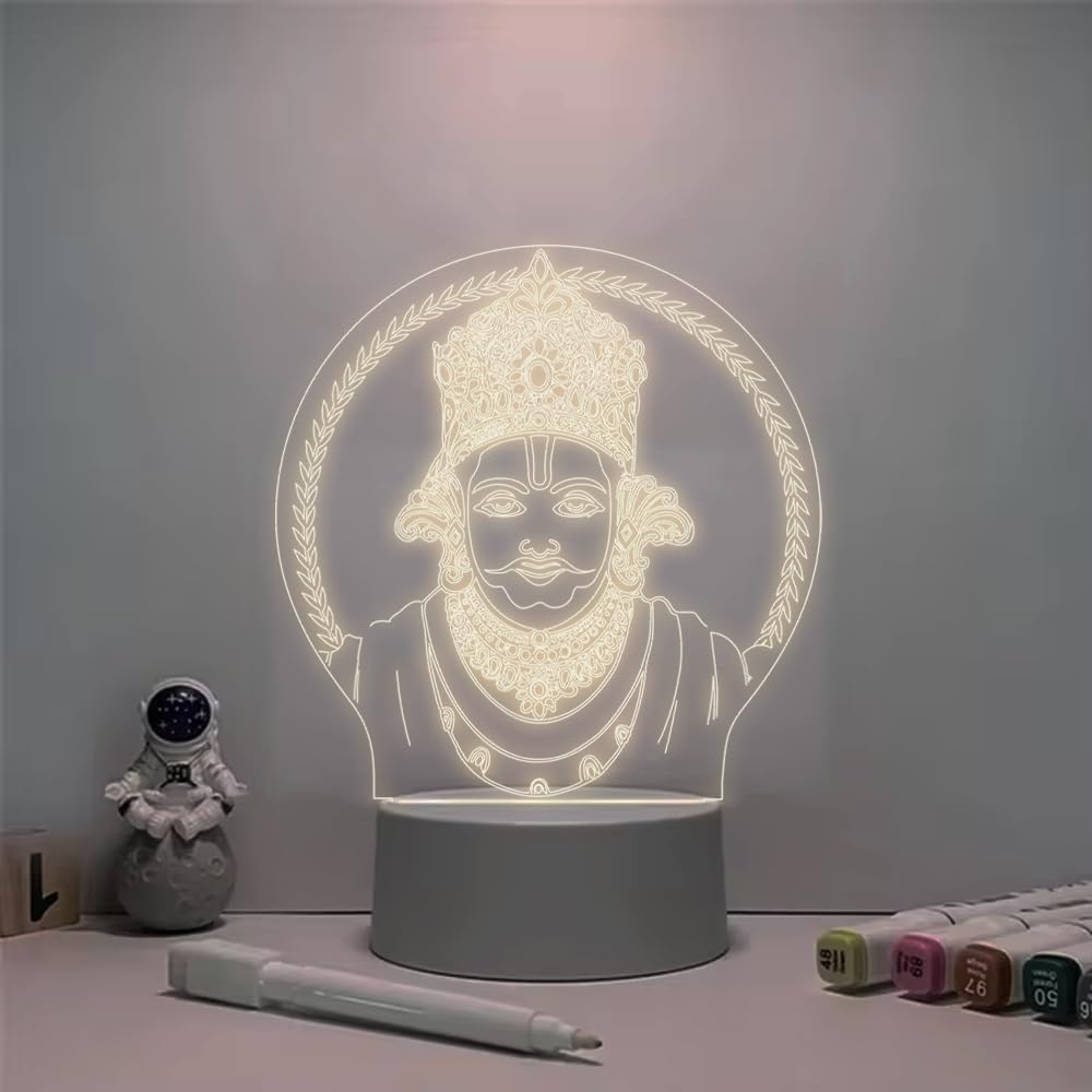 51sPmX7OoUL._SL1000_ Khatu Shyam Ji LED Night Lamp
