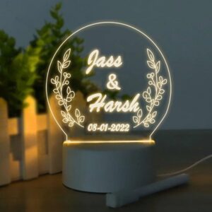 51z+C+pSndL._SL1000_ Customized Couple 3D Illusion LED Lamp with Name & Date