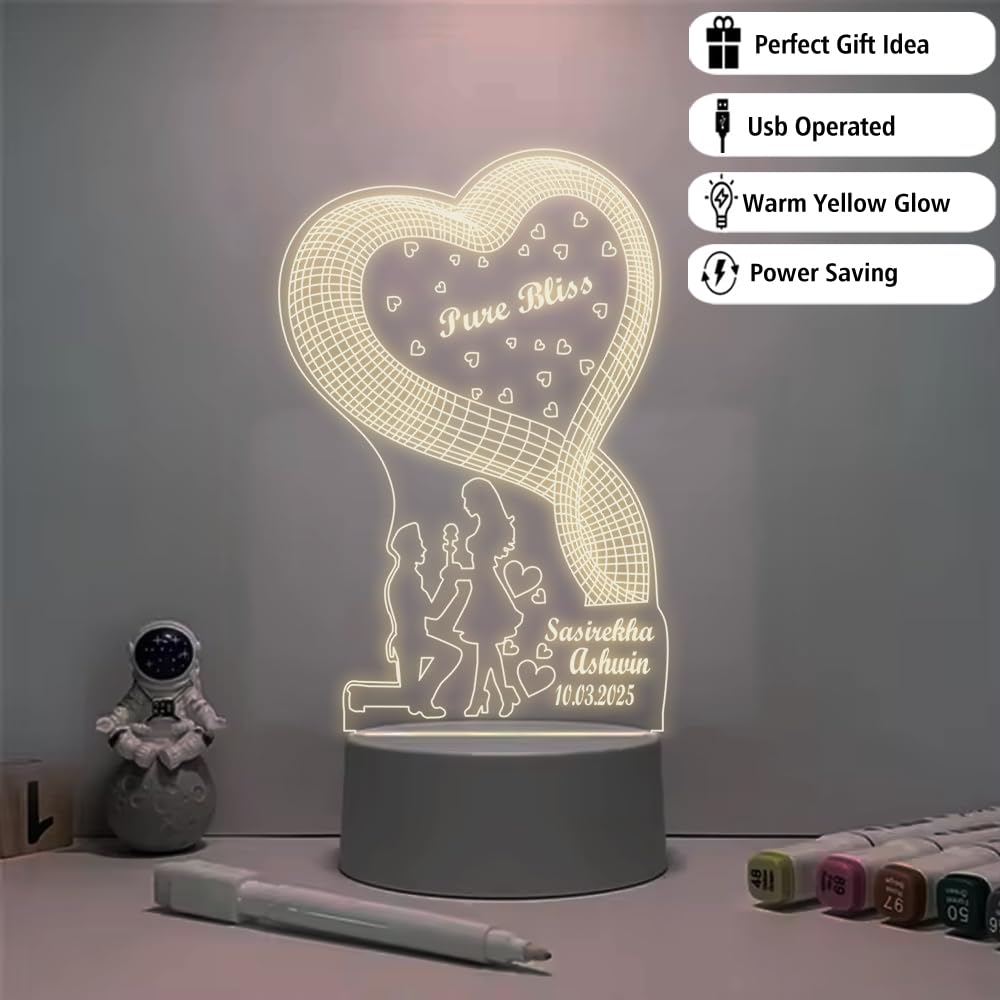 61E+wCwnwSL._SL1000_ Personalized 3D LED Lamp – Romantic Couple Design