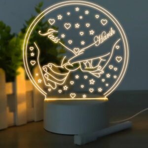 61VQ425+umL._SL1000_ Holding Hand Design with Names Night Lamp