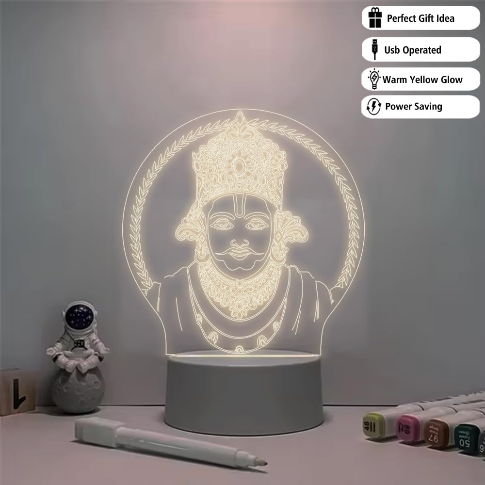 61X9nF2YzlL._SL1000_ Khatu Shyam Ji LED Night Lamp
