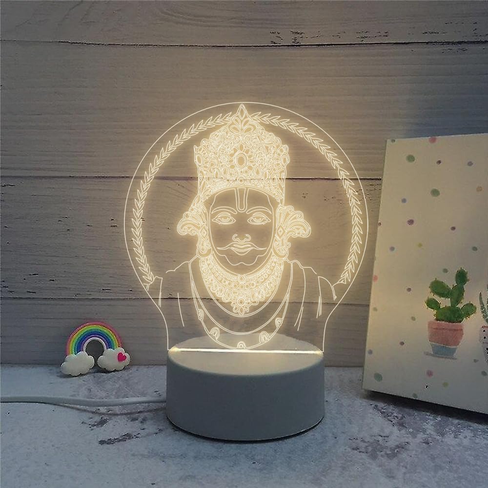 61+pD8CNeSL._SL1000_ Khatu Shyam Ji LED Night Lamp