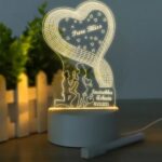 Personalized 3D LED Lamp – Romantic Couple Design